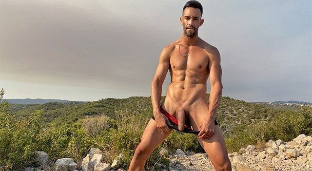 Naked latin edging mountains. Risky public masturbation