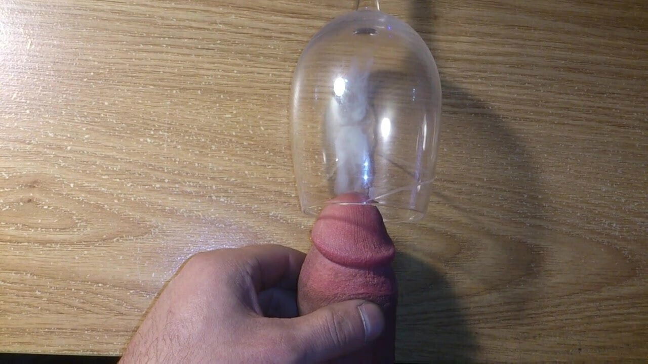 cum in wine glass