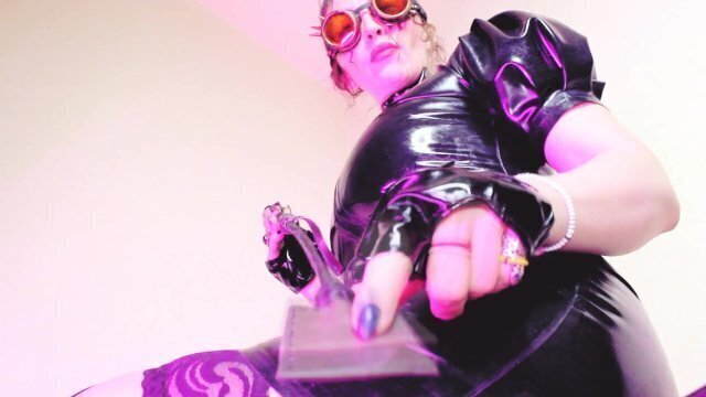Fetish Mistress Latex Glasses Heels Femdom Dominatrix Stockings Solo BDSM Milf