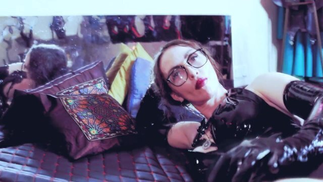 Sexy Teacher Latex Dominatrix Goddess Femdom Solo BDSM Glasses Milf Toys Strapon