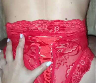 lace panties friend fucked with pussy... Caressing hole