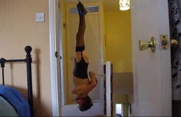 Slave Slut hunged upside down & used