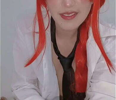 Hentai Cosplay Makima Chainsawman, perro obediente juguete sexual. Sexo duro charla sucia dominante Makima.