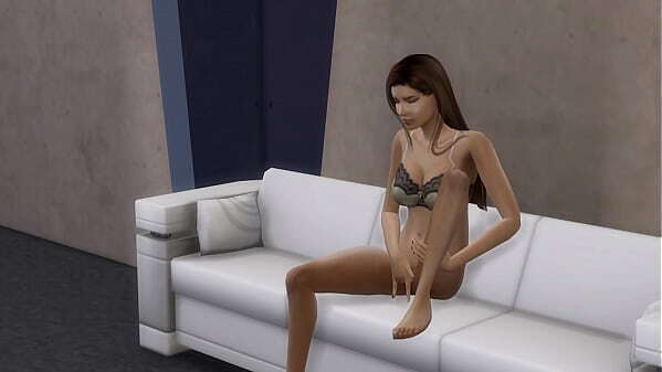 Mature milf masturbates while school