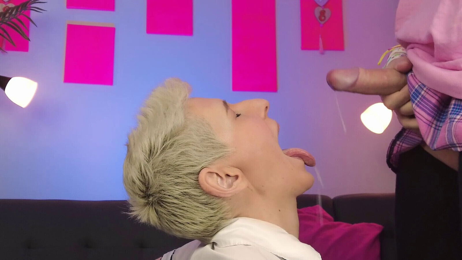 Balls licking, sniffing epic facial