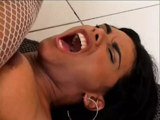 Tranny whore gets showed