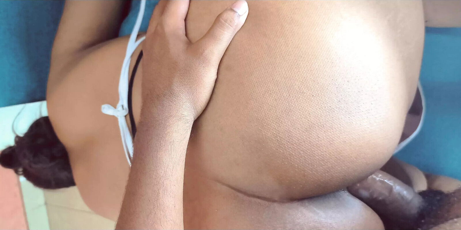 POV. StepMom Caught naked kitchen dress