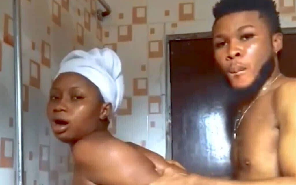 Horny Black Nigerian Couple Fucking Hard Shower!