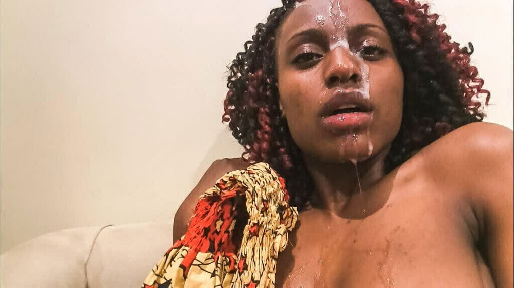 Real Ebony Amateur Tape Facial Fake African Casting