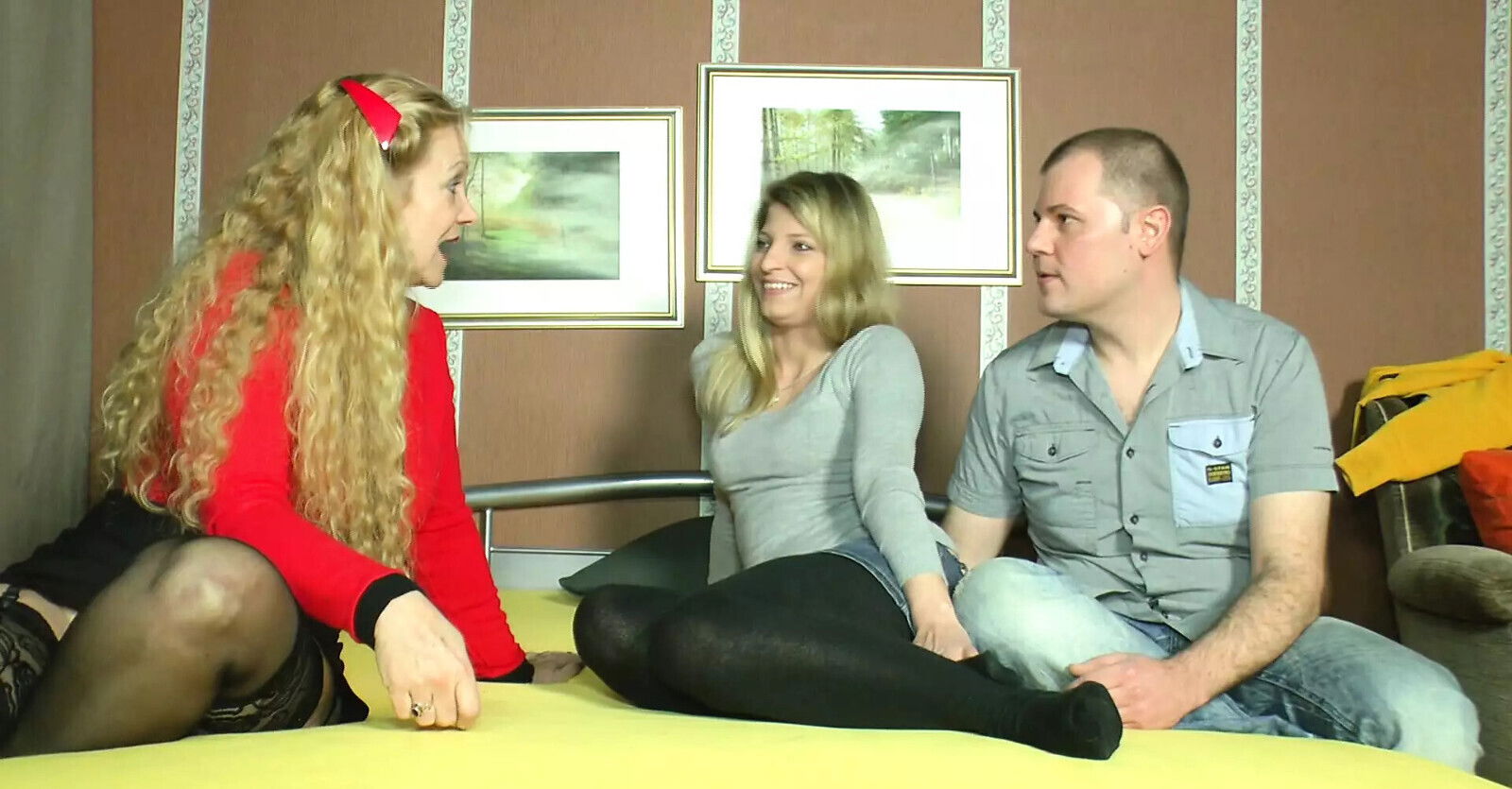 perverse couple woman ready have with them