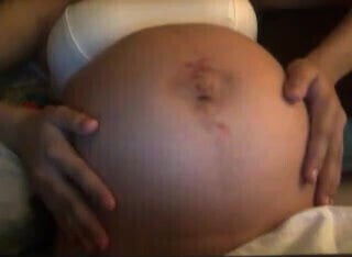 Pregnant Belly Moving