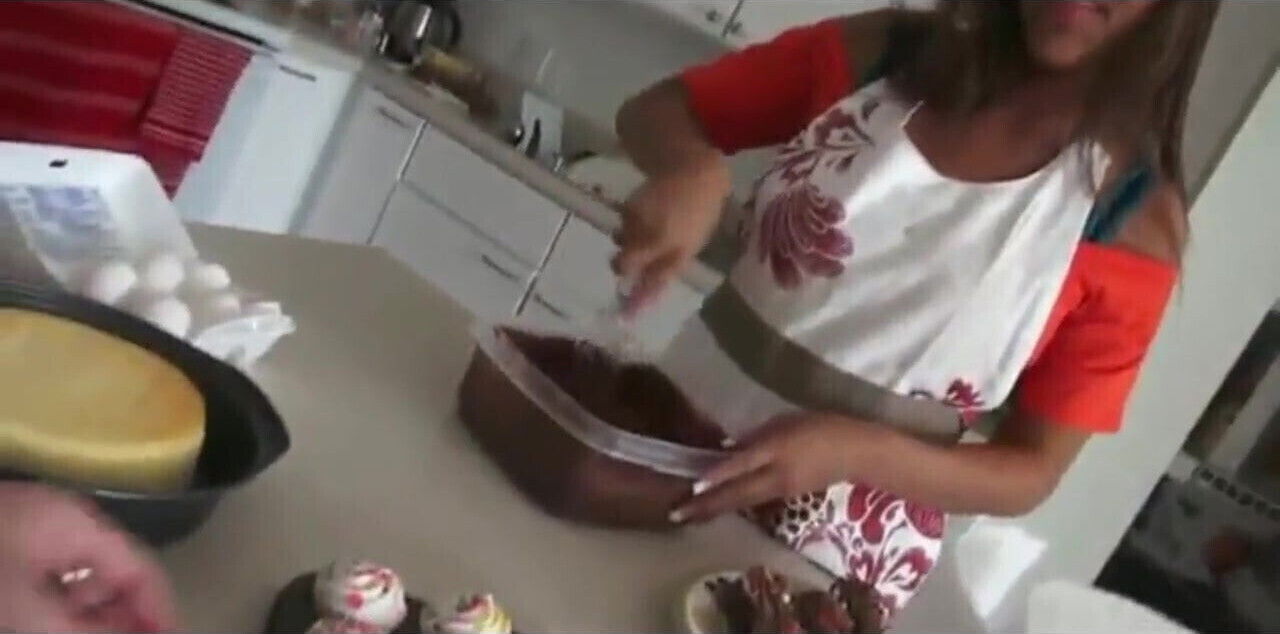 BLEACHED: Cute Latina gets bred white creampie