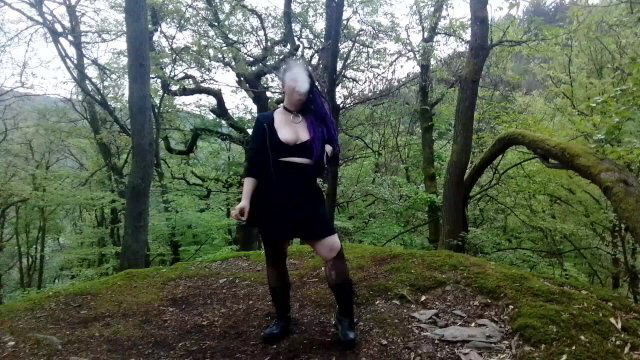 POV smoke j with cute big titty goth gf