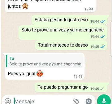 Hablando novia despues cojer