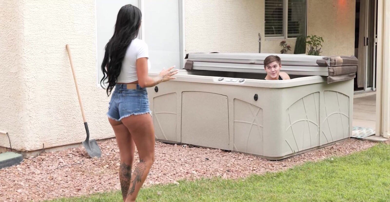 Desiree Nevada moans while dripping pussy being licked