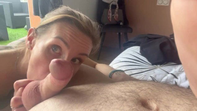 skinny empties balls well with good blowjob good titjob