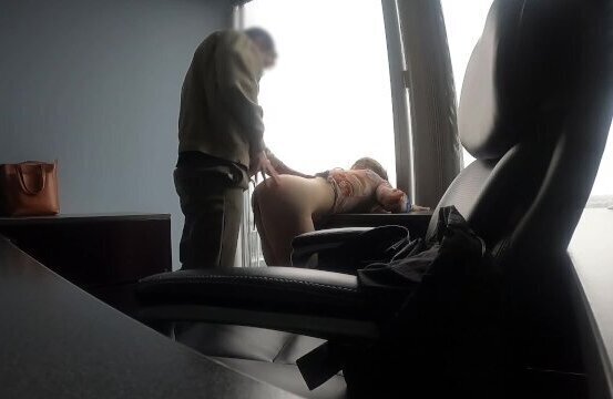 Sexy Milf boss fucked office intern with