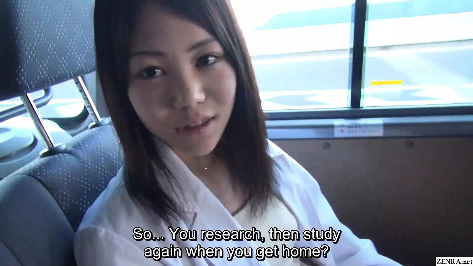 Japanese graduate student debut under blue