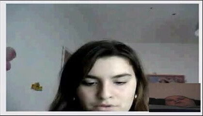 Horny girl nude shows boobs