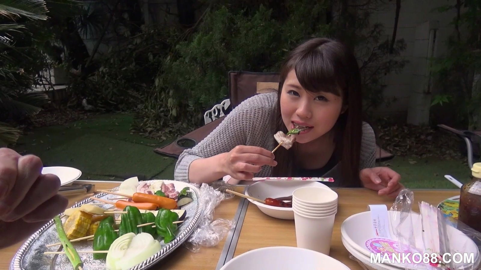 Asian slut Kiroshita mounts hairy cunt dick