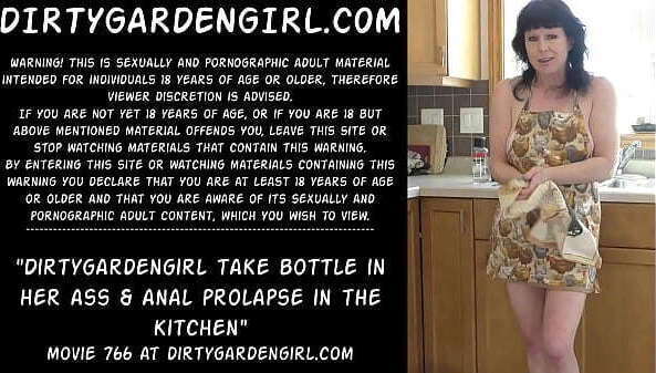 Dirtygardengirl take bottle &amp_ prolapse kitchen