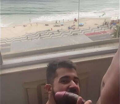 Mamando gosto essa piroca essa vista linda praia (Completo RED)