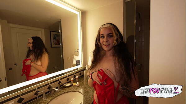 booty slut catches stepbrother watching