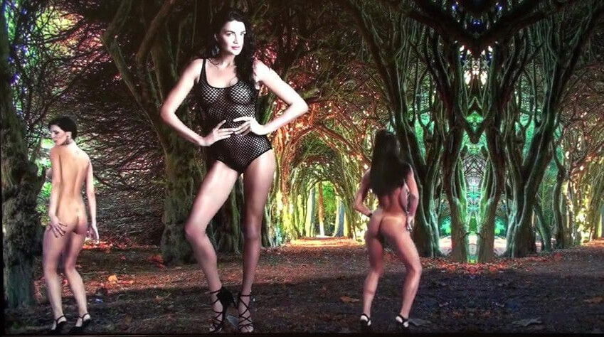 2 sexy girls art striptease & nude dance