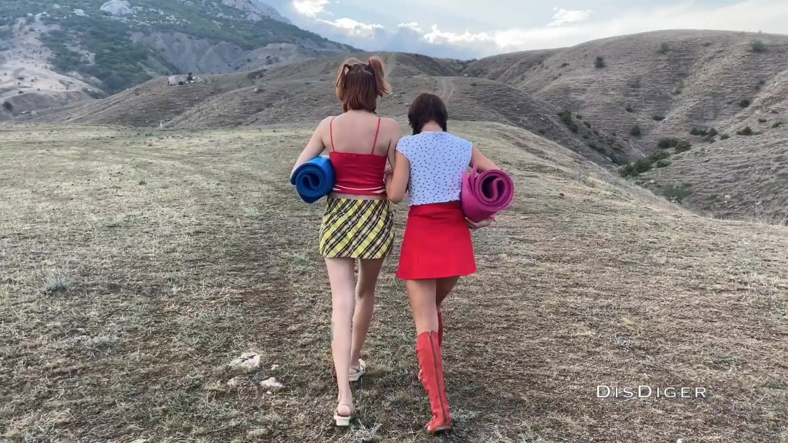 Pretty Slim Giggling Cuties Pleased Friend With Their Tight Pussies Wild