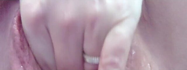 Fucked myself with fingers look inside stretched pussy