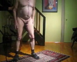 CBT with single tail on tipp of cock and balls