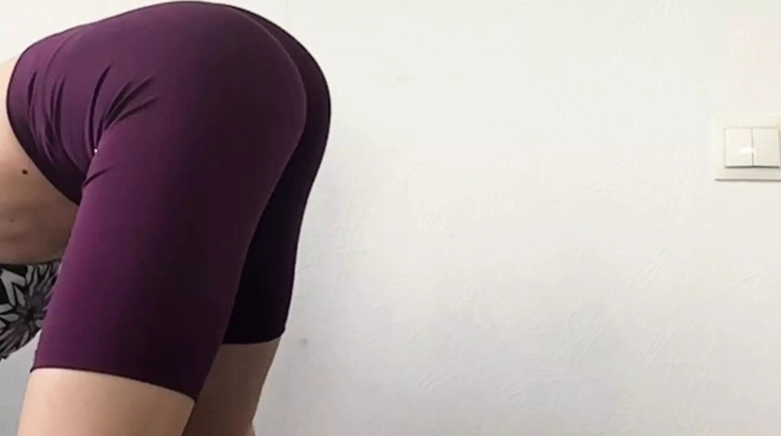 white socks short leggings camel