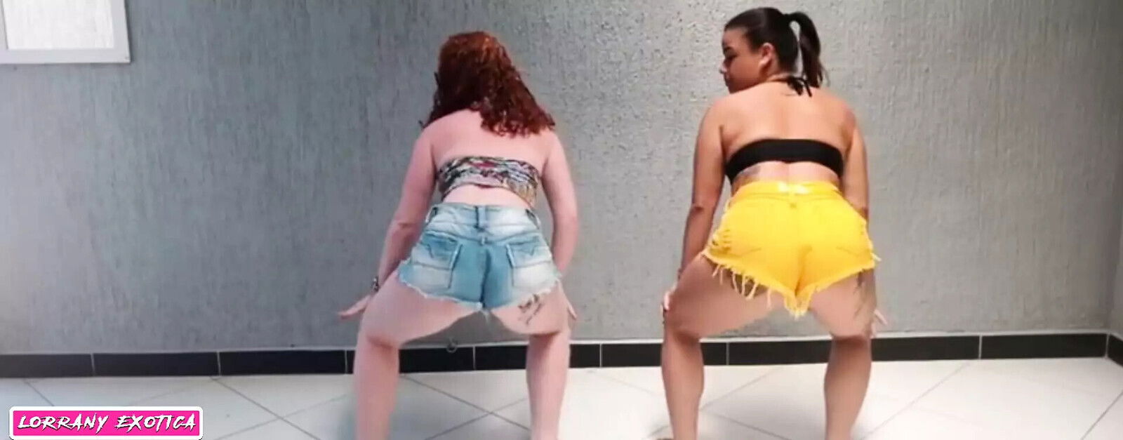 Brunette albino tail swinging dancing funk four naked horny