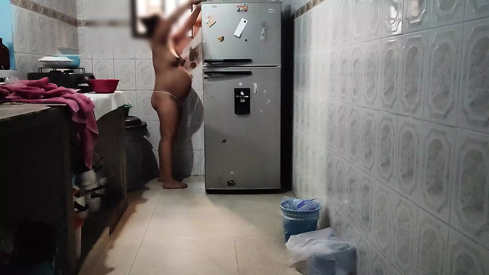 pregnant stepmother kitchen