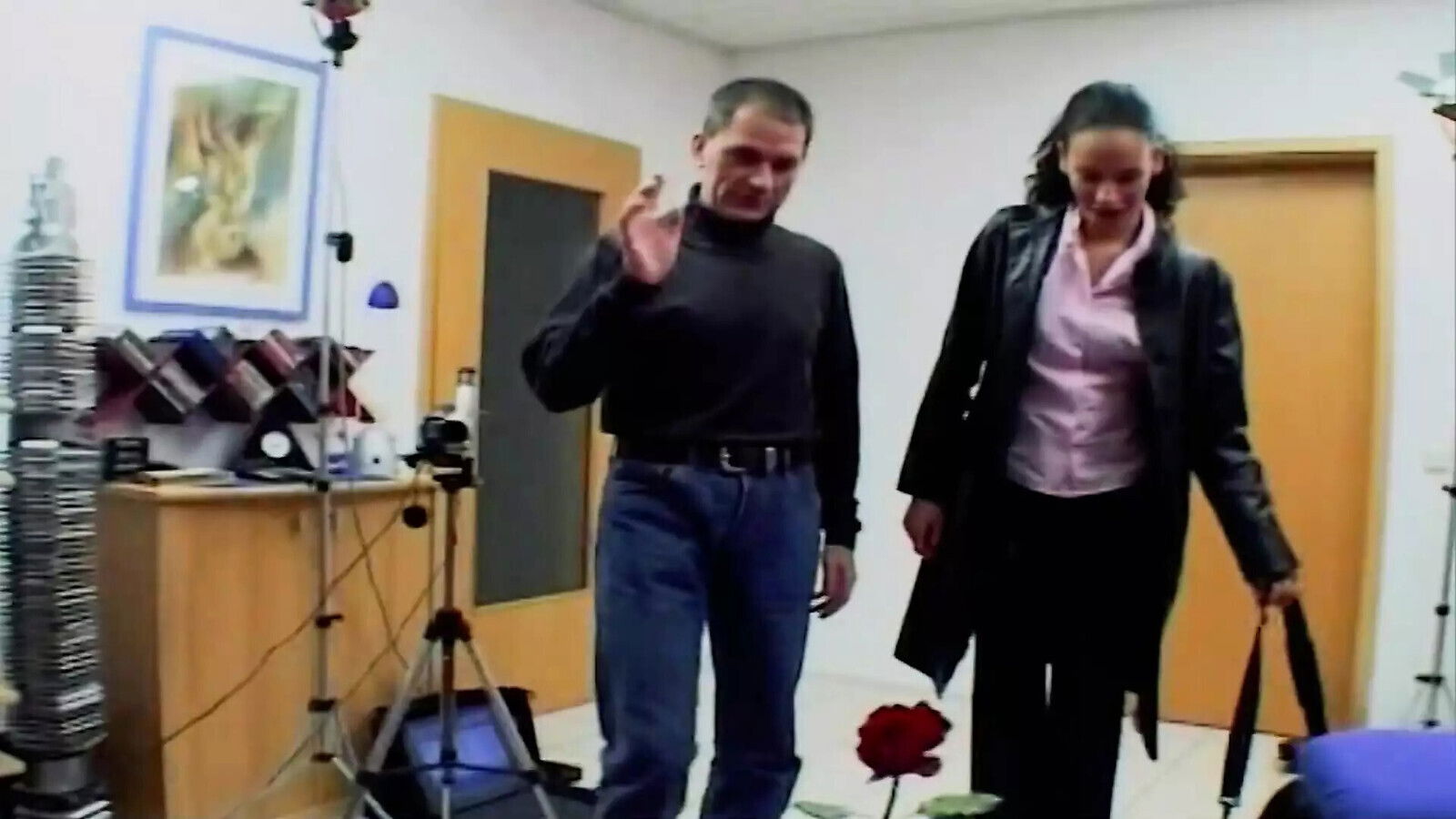 Magnificent German babes pleasing hard peckers living room