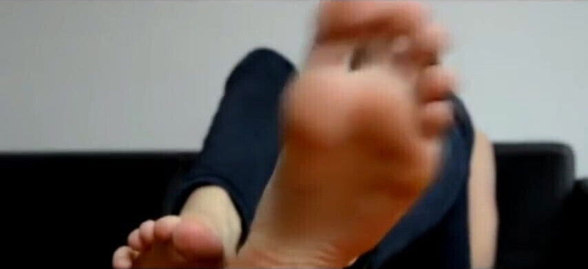 Incredible sweaty long soles young girl