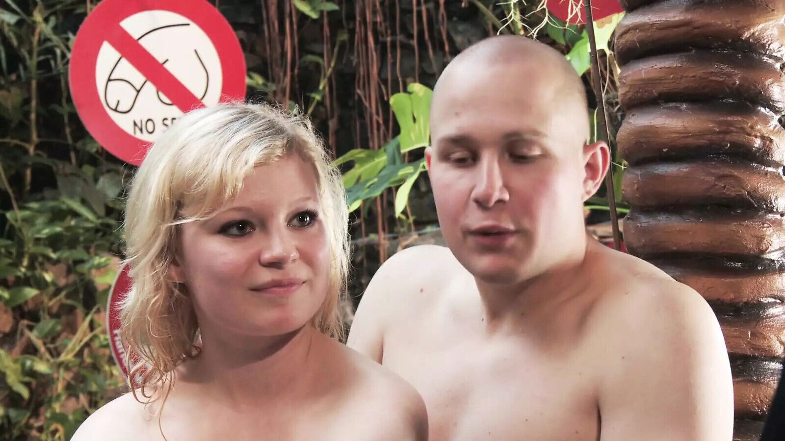 chubby german pleasing long near pool