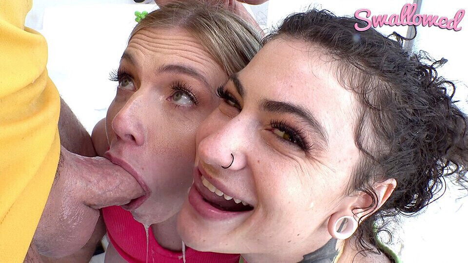 SWALLOWED suck fest featuring Rebel Rhyder Lydia Black