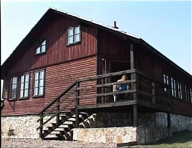 Country housewife gets slammed outdoors