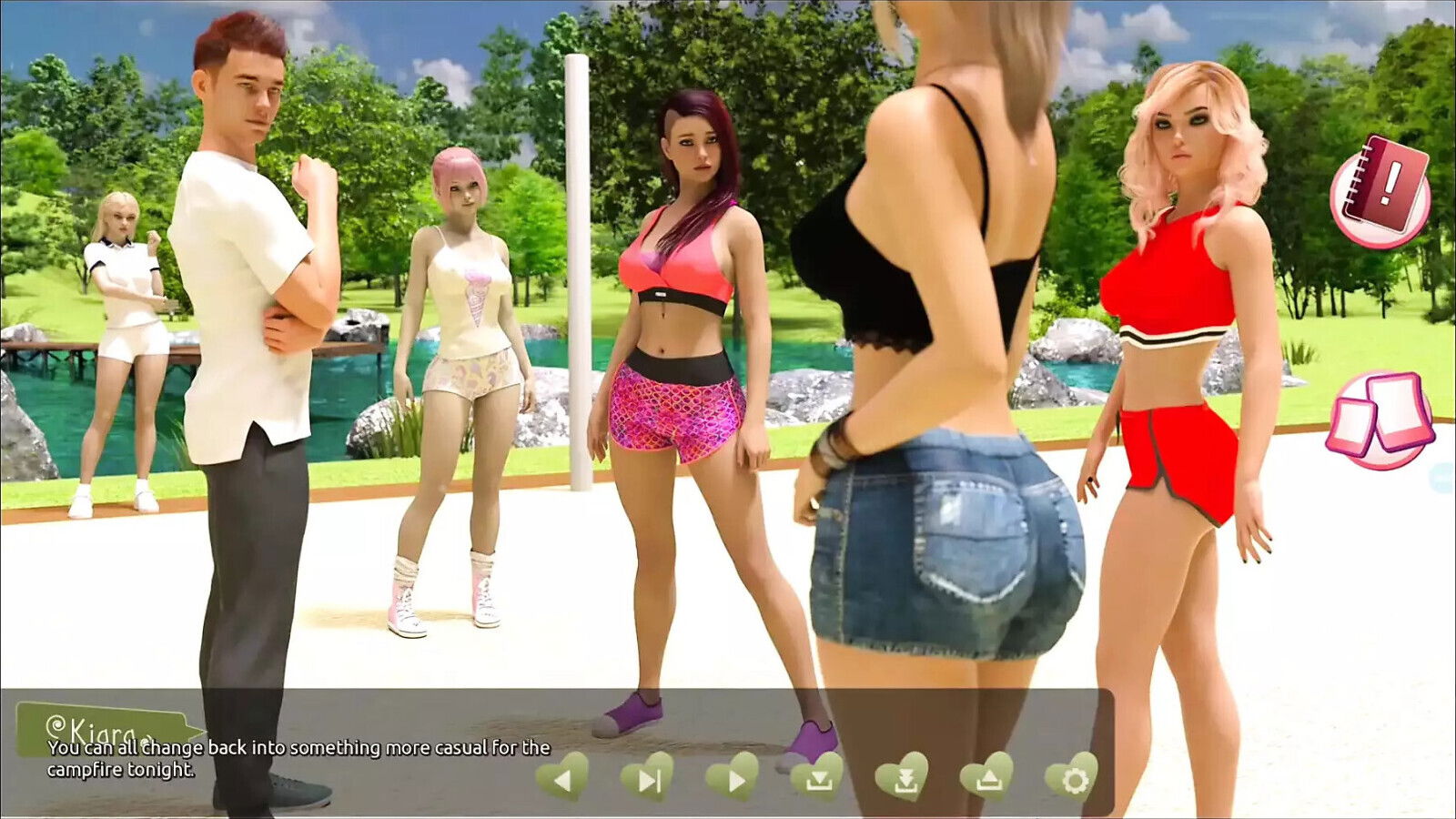 Helping hotties Johannes thought about Jane Viole... shower Johannes ladies around fire