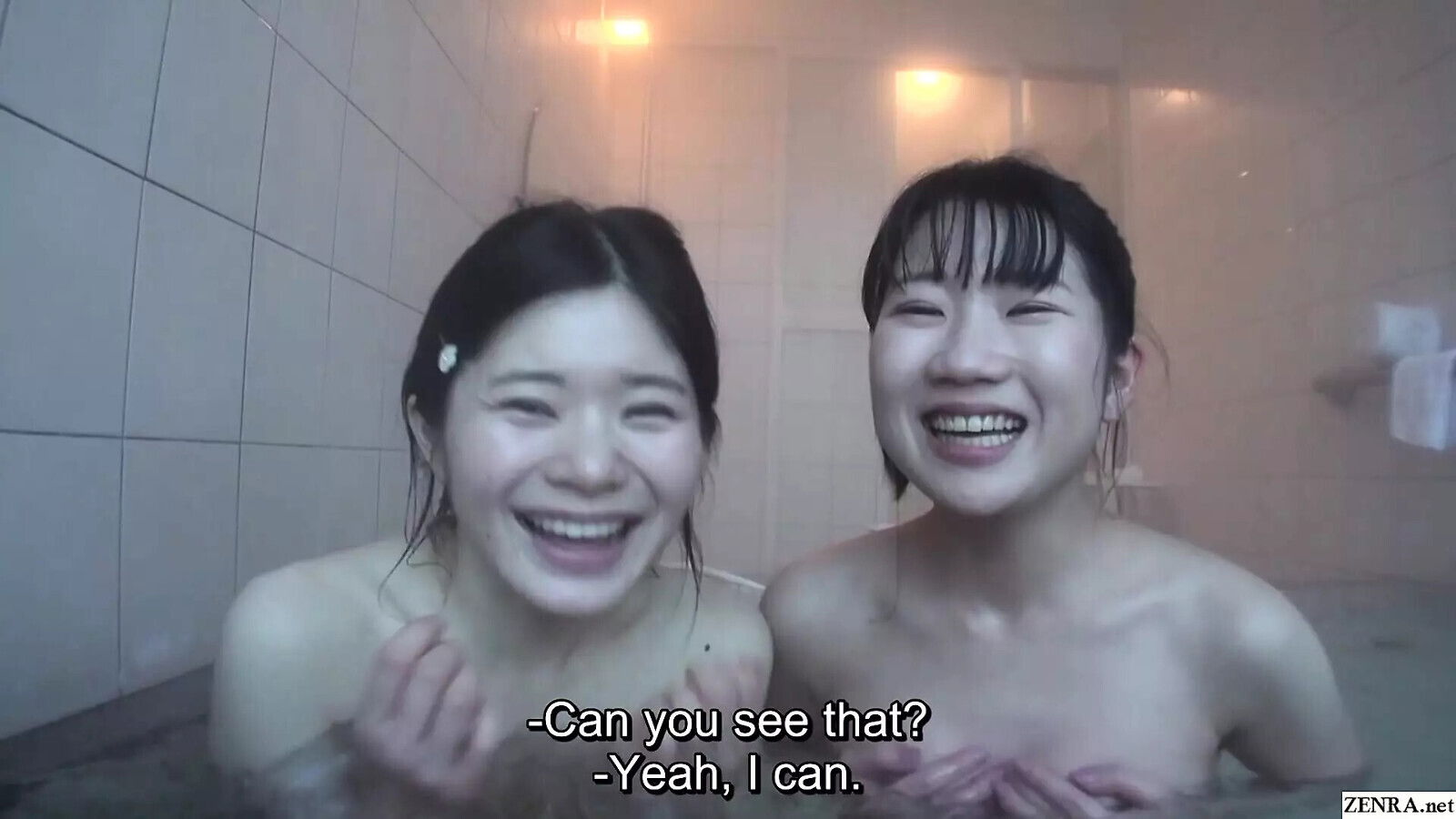 Adorable first time Japanese lesbians private vacation video