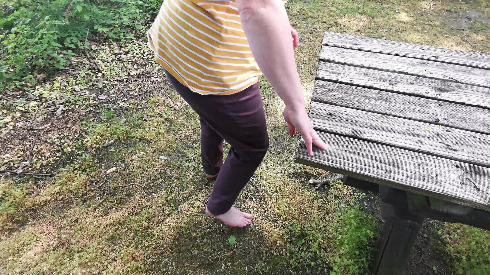 spanking while picnic