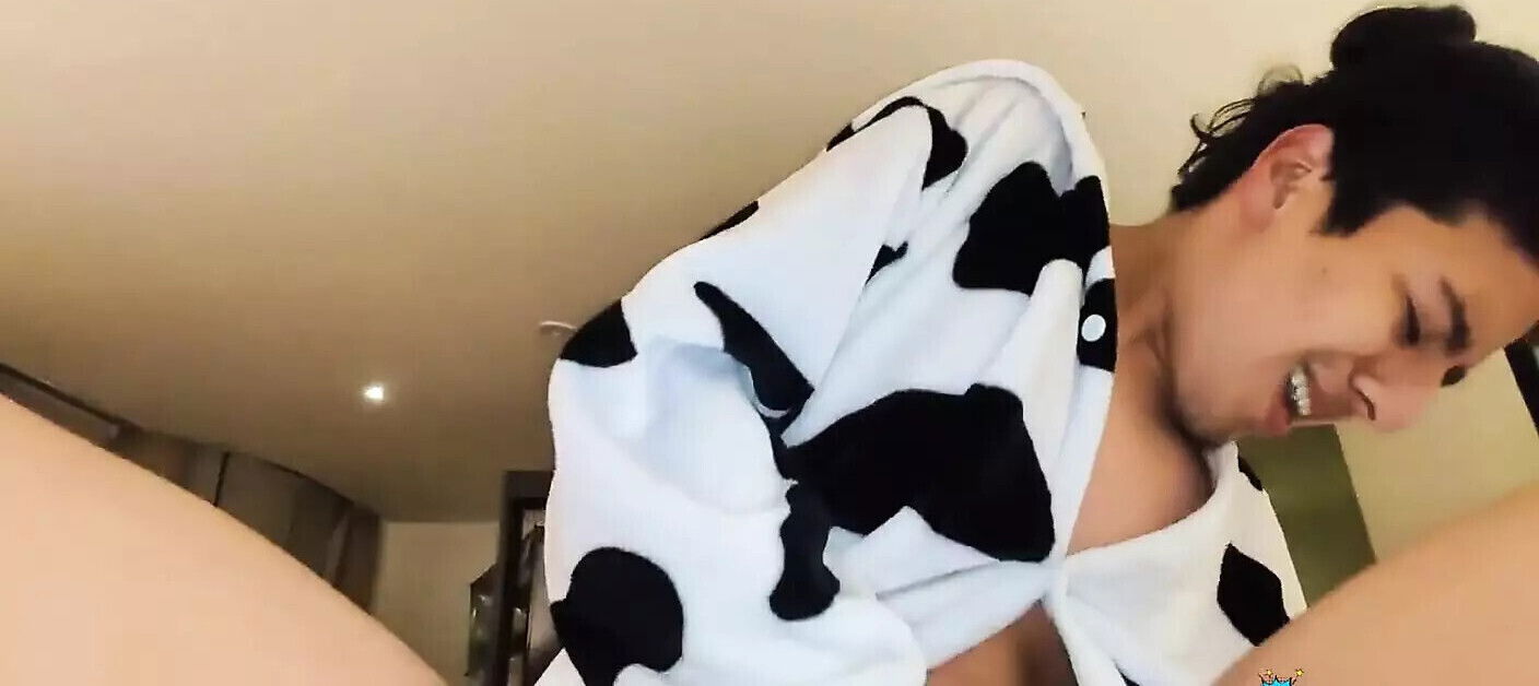 pijama sucking riding uncut until earns milk