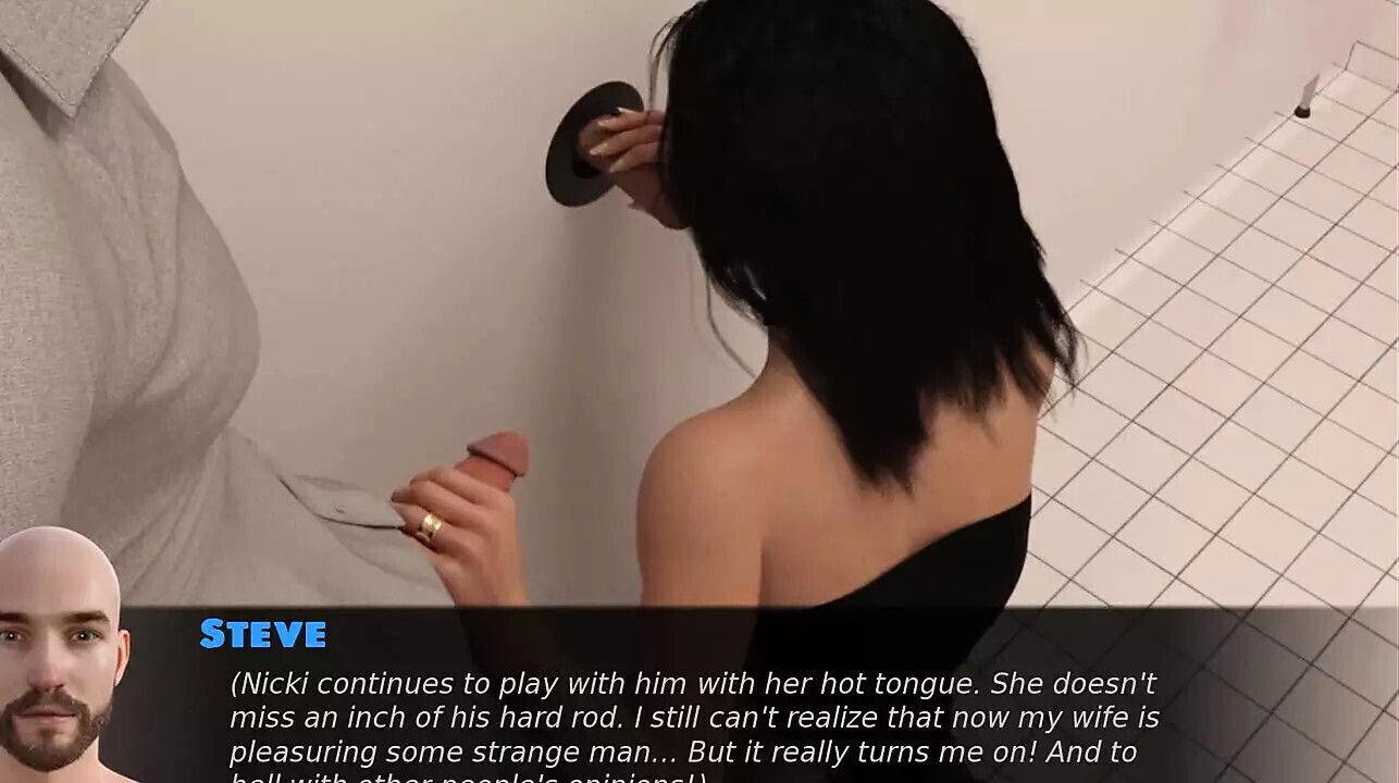 Exciting games: wife glory hole getting fucked strangers cuckold husband