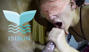 Unknown girl with pigtails submissive first time