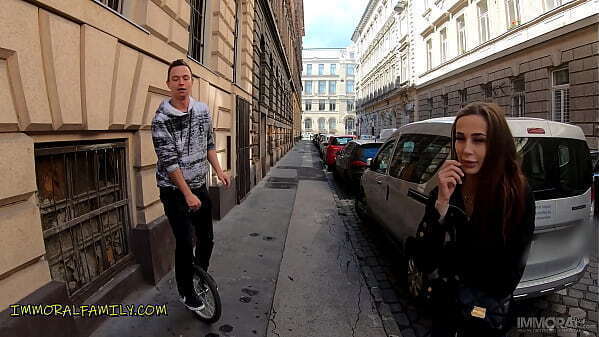 Unicycle Madness! Stepbrothers THREESOME NATURAL &ndash_ IMMORAL FAMILY