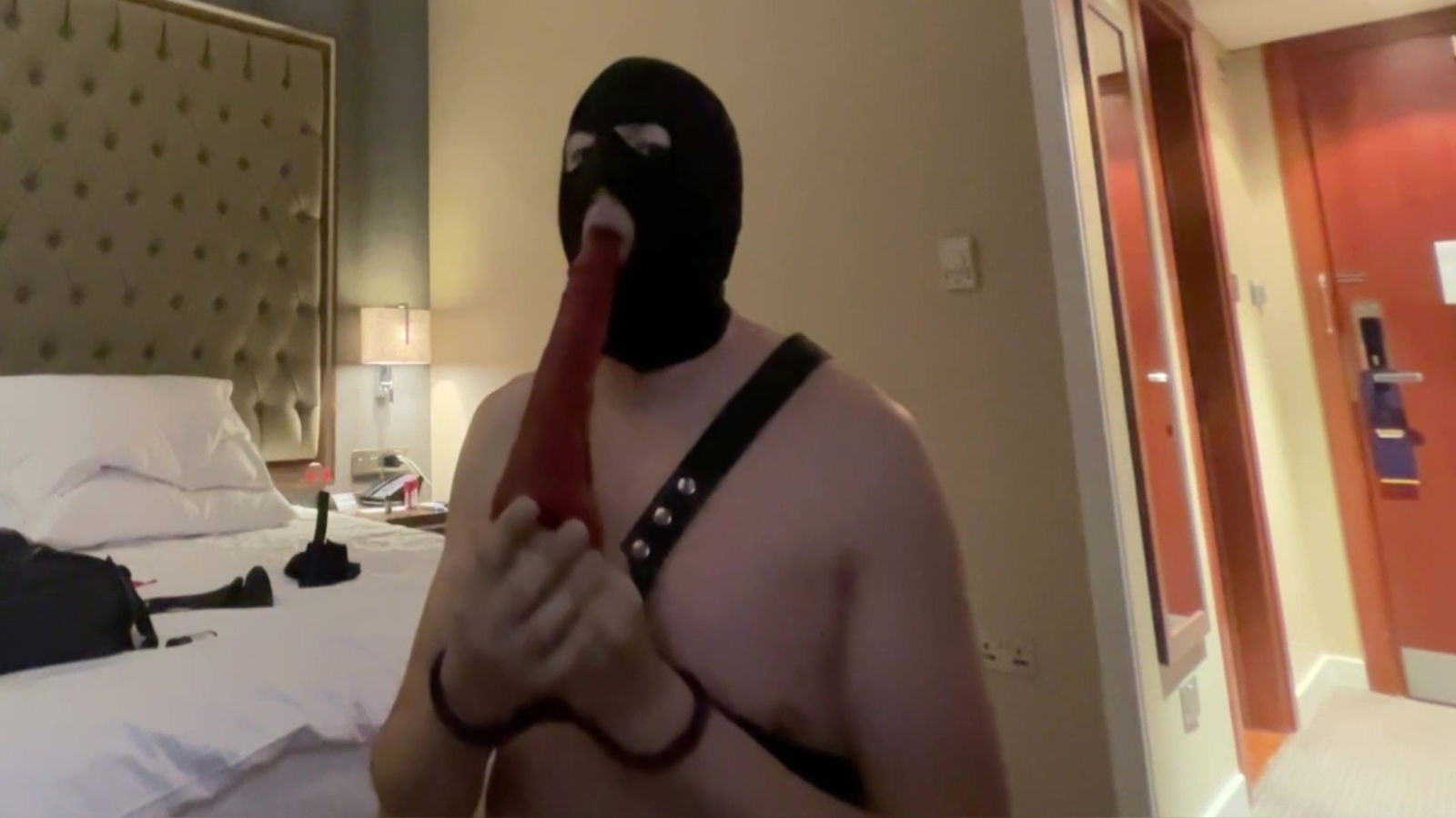 John Enjoying Plays With Some Bondage Gear