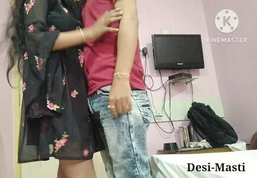 Indian College hot teen girl fuck by her boyfriend in hotel, Romantic blowjob viral mms