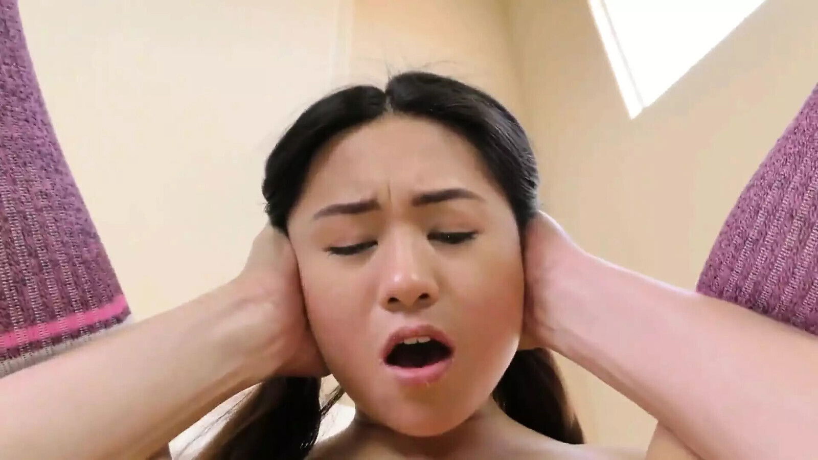 Teen Asian Voneva Gets Tight Cooch Stretched