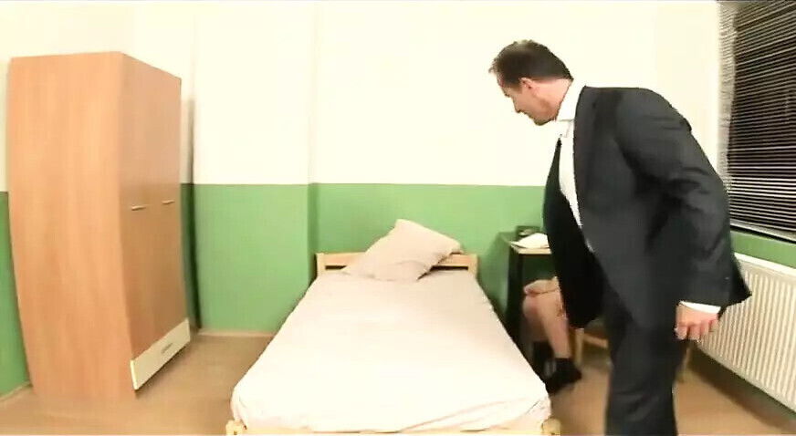 After college, long blonde haired, teen student Amy, meets teacher nurses station